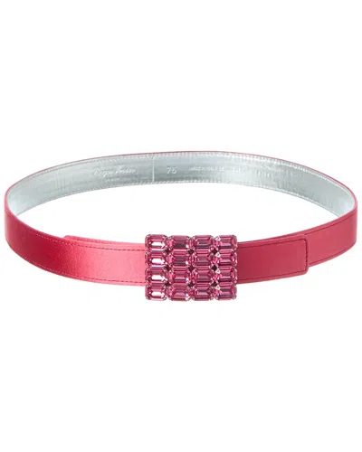 Roger Vivier Satin Belt In Green