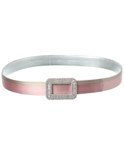 Roger Vivier Satin Belt In Pink