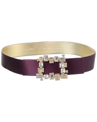 Roger Vivier Satin Belt In Purple