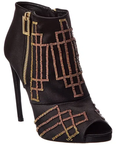 Roger Vivier Satin Boot In Black