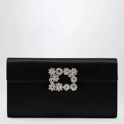 Roger Vivier Satin Clutch Bag With Buckle