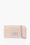 Roger Vivier Satin Crossbody Bag With Jewel Detail