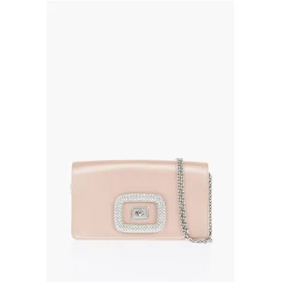 Roger Vivier Satin Crossbody Bag With Jewel Women's Detail