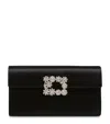 Roger Vivier Satin Efflorescence Envelope Clutch Bag