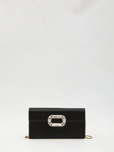 ROGER VIVIER SATIN ENVELOPE BAG