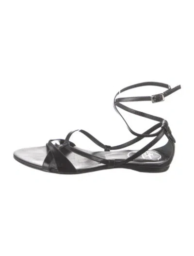 Pre-owned Roger Vivier Satin Gladiator Sandals In Blue