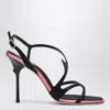 Roger Vivier Rose Vivier 100 Strappy Satin Sandals In Black