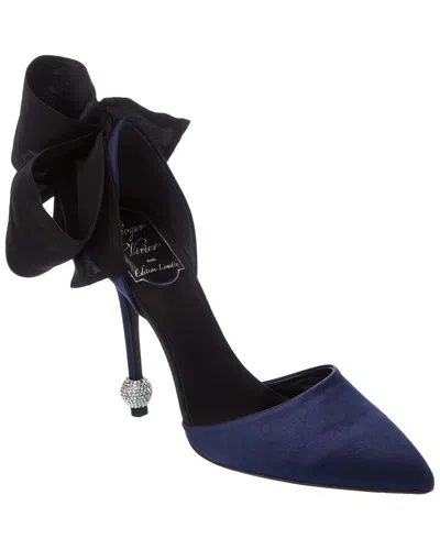 Roger Vivier Satin Pump In Multi
