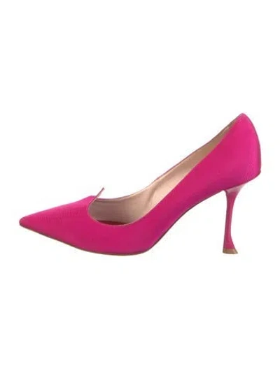 Pre-owned Roger Vivier Satin Pumps In Pink