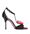 Roger Vivier Rose Vivier Satin T-strap Sandal In Multi
