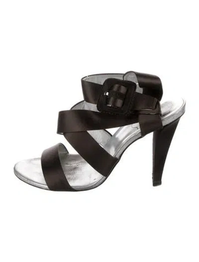 Pre-owned Roger Vivier Satin Sandals In Multi