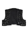 Roger Vivier Sequin Short Vest In Black