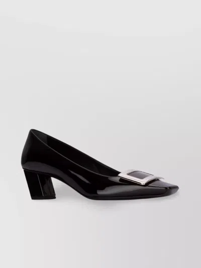 Roger Vivier Shiny Detail High Heel Shoes In Black