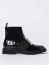 Roger Vivier Viv Ranger Embellished Patent-leather Chelsea Boots In Black