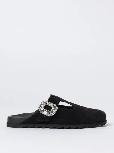 ROGER VIVIER FLAT SANDAL ROGER VIVIER WOMAN COLOR BLACK,437155002