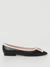 Roger Vivier Gommettine Buckled Patent-leather Ballet Flats In Black