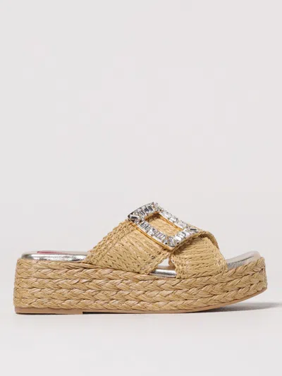ROGER VIVIER HEELED SANDALS ROGER VIVIER WOMAN COLOR CREAM,423396078