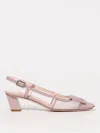 Roger Vivier Belle Vivier Patent-leather And Mesh Slingback Pumps In Lilac
