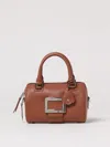 Roger Vivier Women's Belle Vivier Bowling Bag In Leather