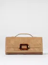 Roger Vivier Belle Vivier Clutch In Brown