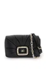 Roger Vivier Black Viv Choc Mini Bag In Leather In Black