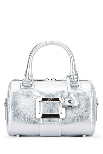 Roger Vivier Silver Belle Satchel