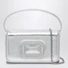 Roger Vivier Micro Pilgrim Bag Chain Strap In Silver