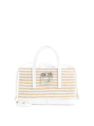 Roger Vivier Viv Skate Straw Shopping In Purple