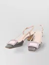 Roger Vivier Skyscraper Heel Leather Slingback Pumps