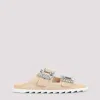 Roger Vivier Adjustable Strass Buckle Sandals In Carne
