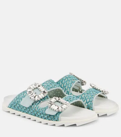 Roger Vivier Slidy Viv' Crystal-embellished Sandals