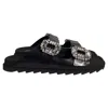 Roger Vivier Slidy Viv Black Slides In Black