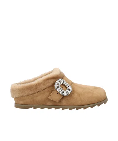 Roger Vivier Slidy Viv Mules In Multi