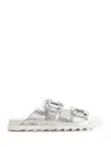 Roger Vivier Women Slidy Viv Strass Buckle In White