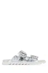 Roger Vivier Women Slidy Viv Strass Buckle In White