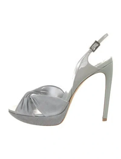 Pre-owned Roger Vivier Slingback Sandals In Blue