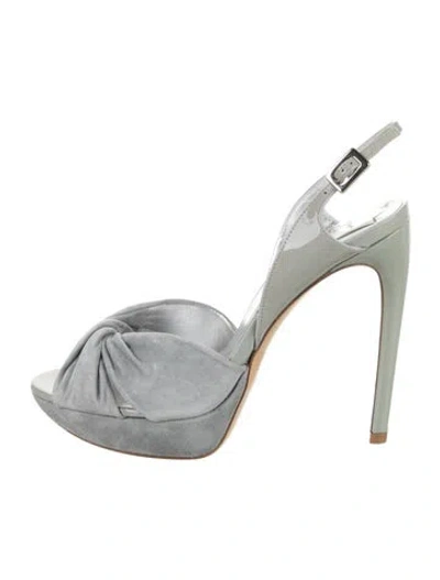 Pre-owned Roger Vivier Slingback Sandals In Blue