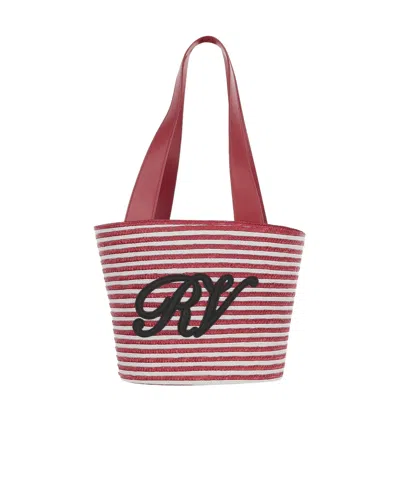 Roger Vivier Striped Shoulder Bag In Multi