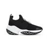 Roger Vivier Roger Viv Mesh Crystal Embellished Slip On Sneakers In Black Nylon