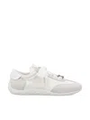 Roger Vivier Viv Suede-trimmed Canvas Sneakers In White