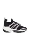 Roger Vivier Viv' Run Sneakers In Fabric In Black / Pink & Lilac