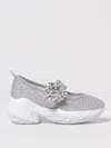 Roger Vivier Viv Run Sneakers In Silver