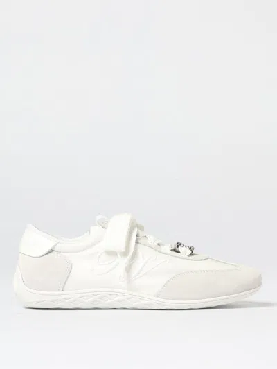 Roger Vivier Sneakers  Woman Color Yellow Cream In Animal Print