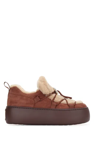 Roger Vivier Snow Lace-up Fur Pumps In S604noces410keniascuro
