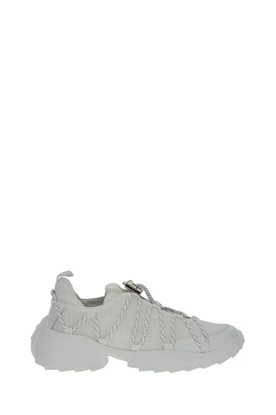 Roger Vivier Sporty Sneakers With Textured Mesh Upper In Animal Print