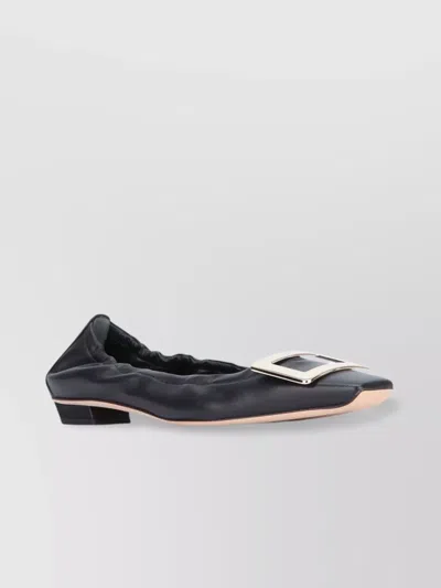 Roger Vivier Square Buckle Elastic Ballerina Shoes