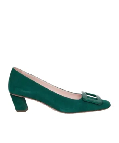 Roger Vivier Square Buckle High Heels In Multi