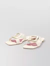Roger Vivier Square Buckle Leather Slides