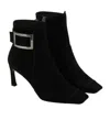 Roger Vivier Square Toe Ankle Boots