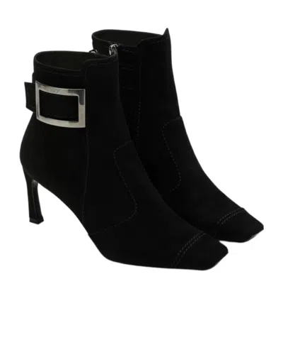 Roger Vivier Square Toe Ankle Boots